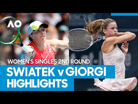 Iga Swiatek vs Camila Giorgi Match Highlights (2R) | Australian Open 2021
